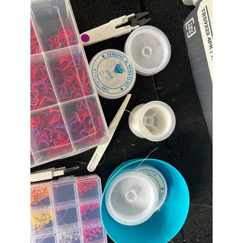 Jewelry Making Kit Kids OS Multicolor Clay Beads Alphabet Loom Bands